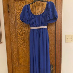 Bridgerton Style Mid Blue Dress